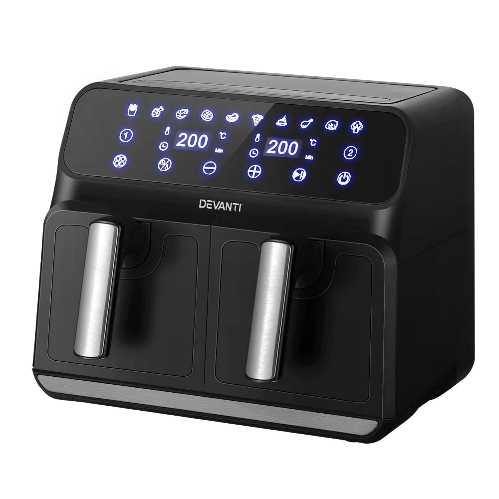 Devanti Air Fryer 8L Dual Zone Fryers - Flea Market