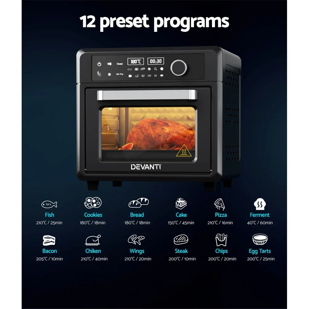 Devanti Air Fryer 20L LCD Fryers Oven - Flea Market