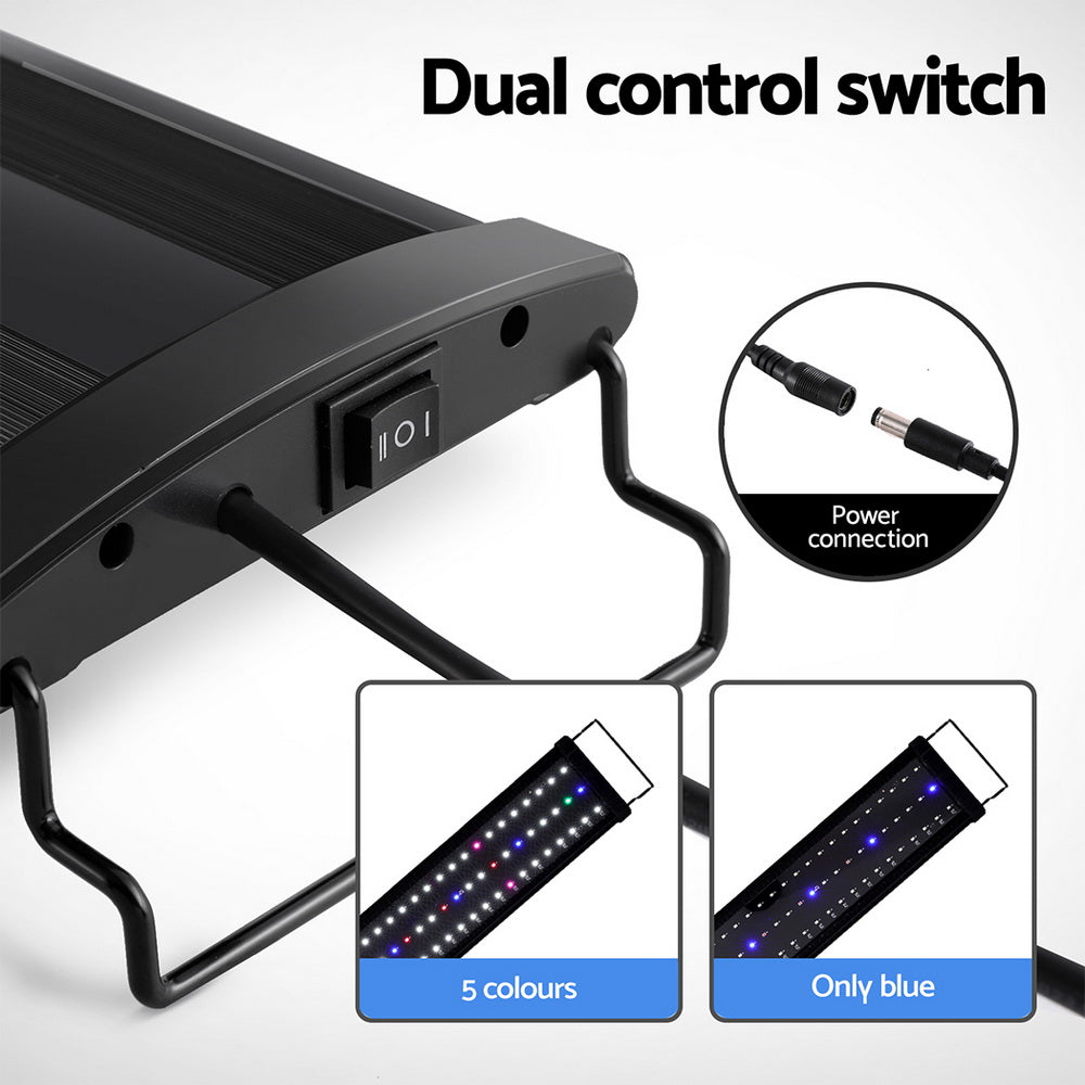 Aquarium LED Light 90cm Full Spectrum Plant Fish Tank 5-Colour - i.Pet