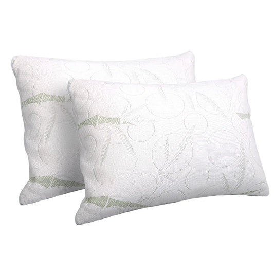 Giselle Bedding Memory Foam Pillow Bamboo Twin Pack - Flea Market
