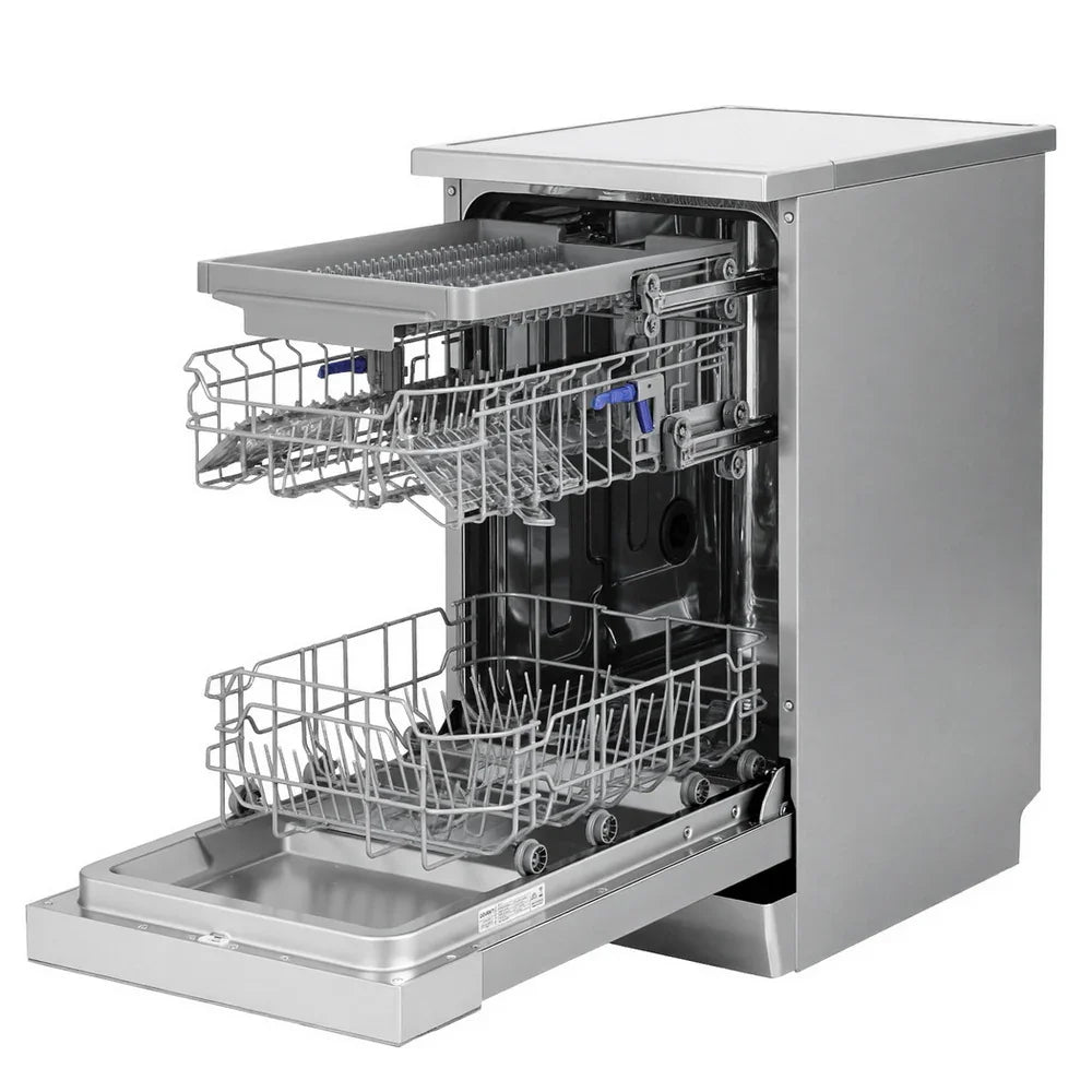 Devanti 10 Place Freestanding Dishwasher - Silver