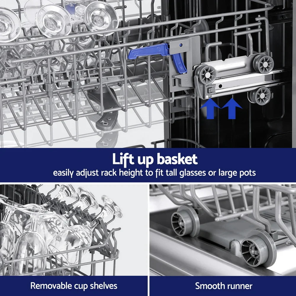 Devanti 10 Place Freestanding Dishwasher - Silver