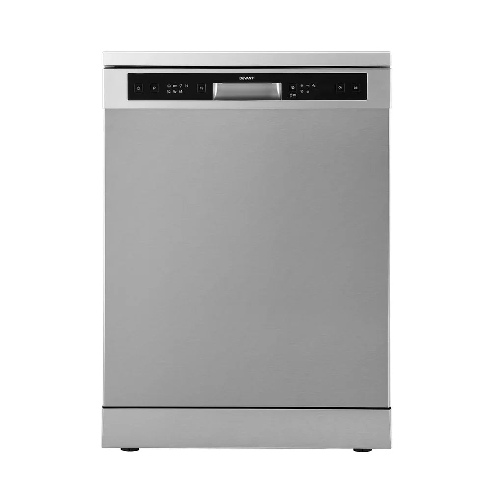 Devanti 60cm 14 Place Freestanding Dishwasher - Silver