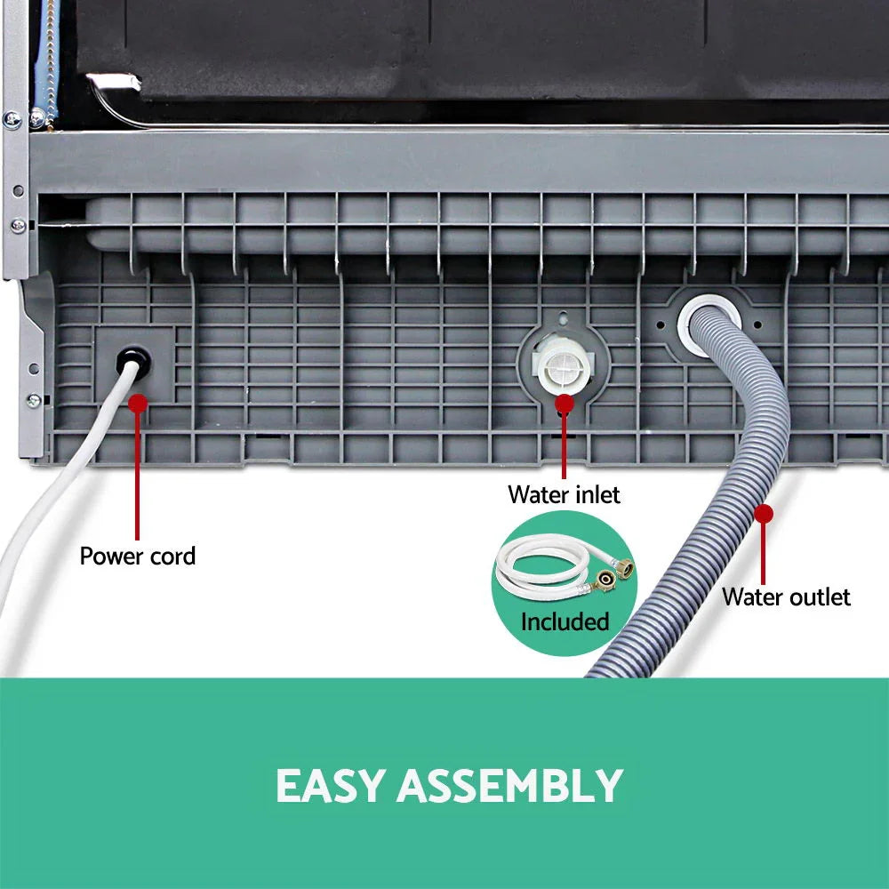 Devanti 6 Place Benchtop Dishwasher - Silver