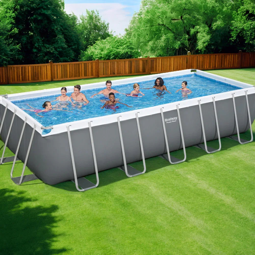 Bestway 640x274x132cm Steel Frame Pool - 19281L with Pump & Ladder