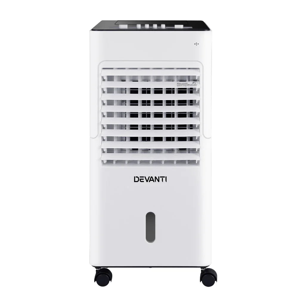 Devanti 6L Evaporative Air Cooler - Compact Energy Efficient Cooling