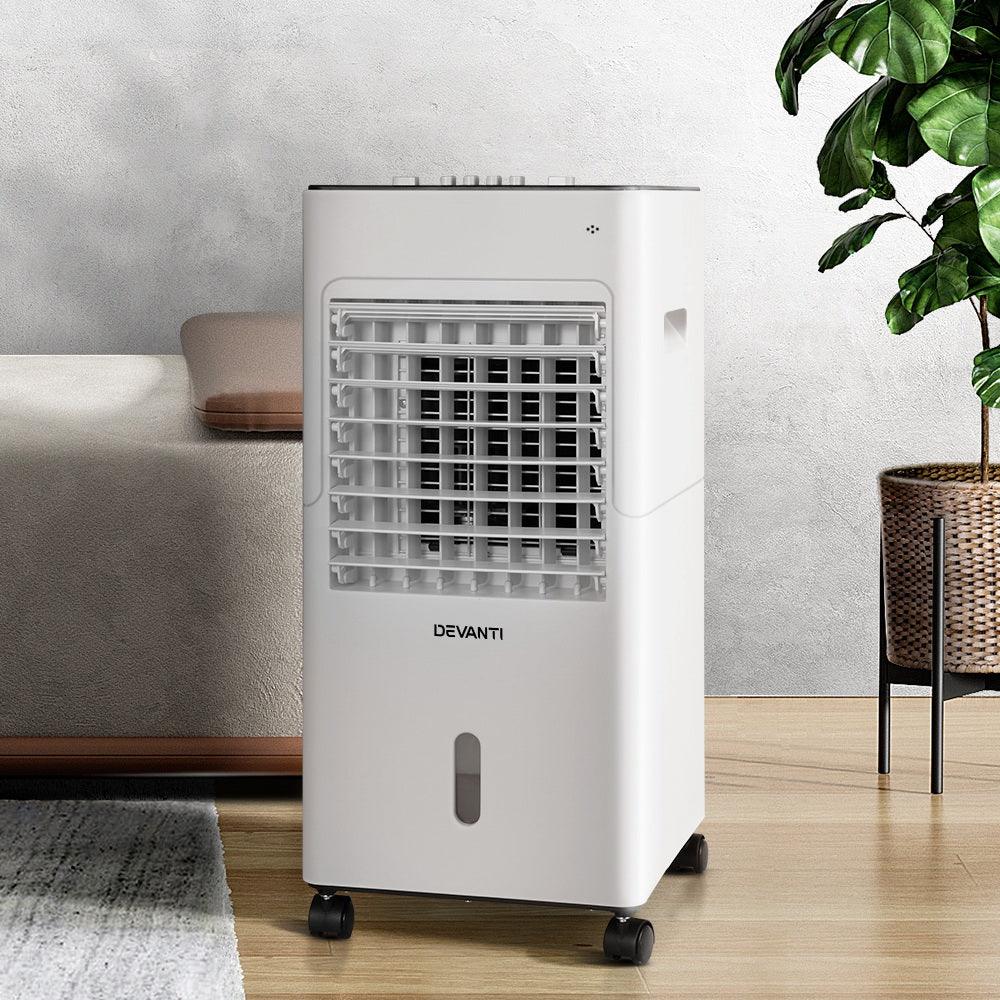 Devanti 6L Evaporative Air Cooler - Compact Energy Efficient Cooling