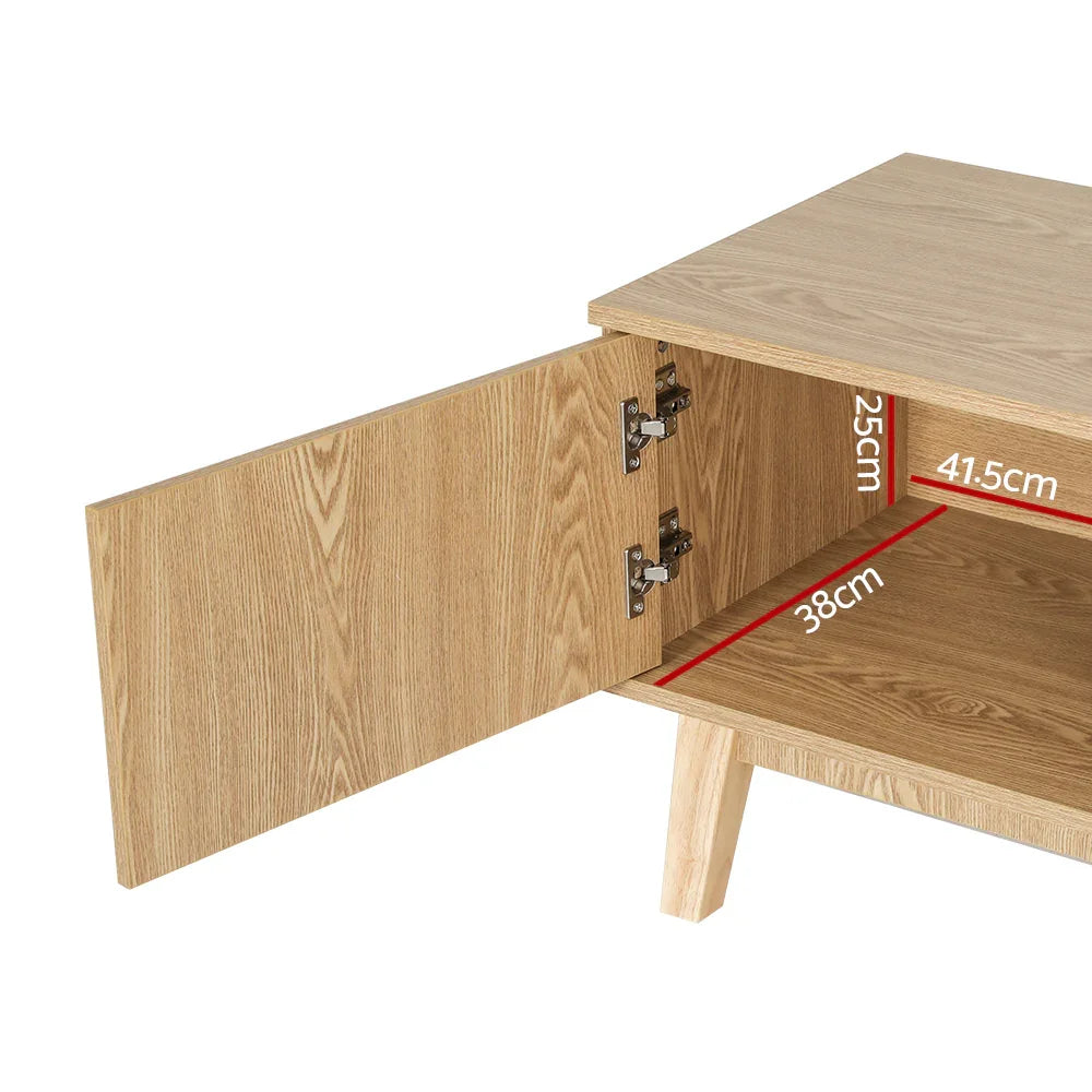 Artiss TV Cabinet Entertainment Unit Stand Storage Shelves TV Unit 140CM - Flea Market