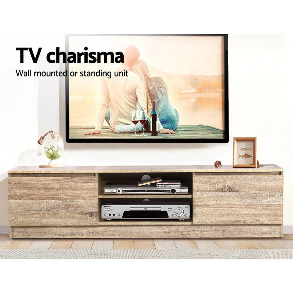 Artiss TV Cabinet Entertainment Unit 160cm Pine Charles - Flea Market