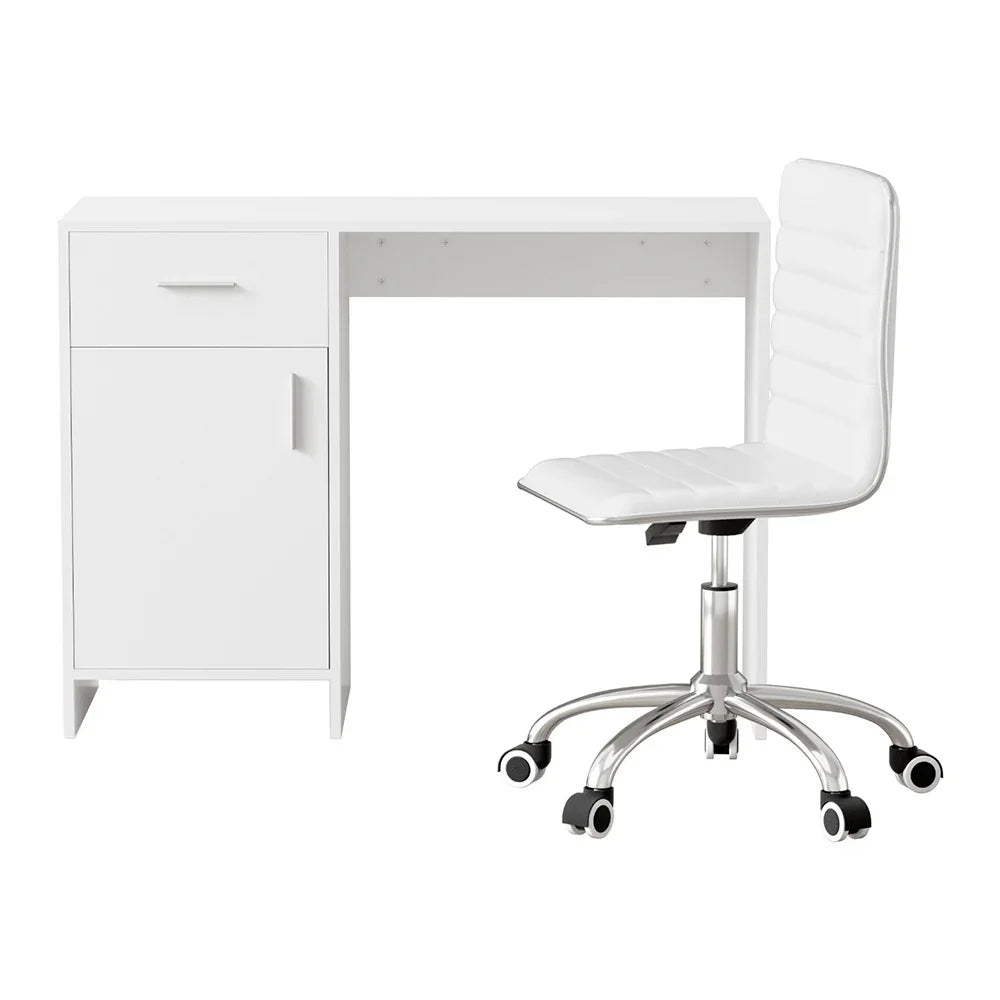 Artiss Office Set - 100cm White - Flea Market