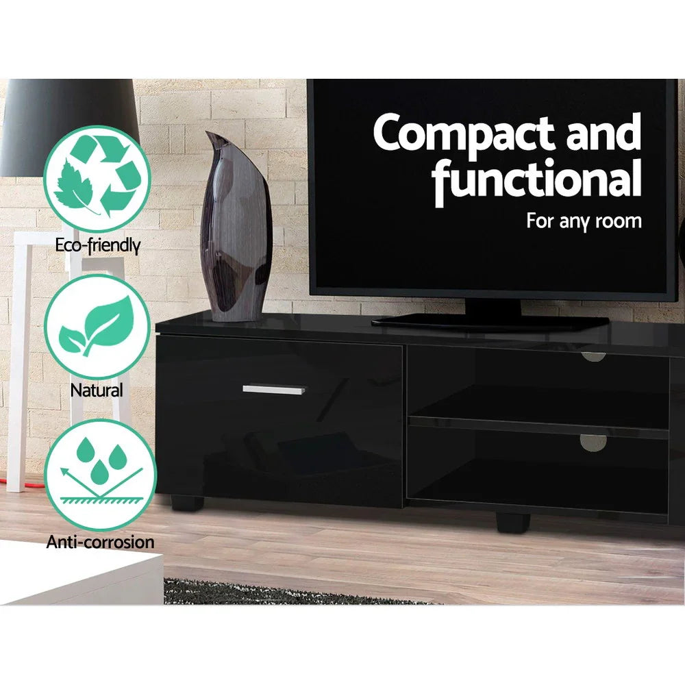 Artiss Entertainment Unit TV Cabinet 140cm Black Jim - Flea Market