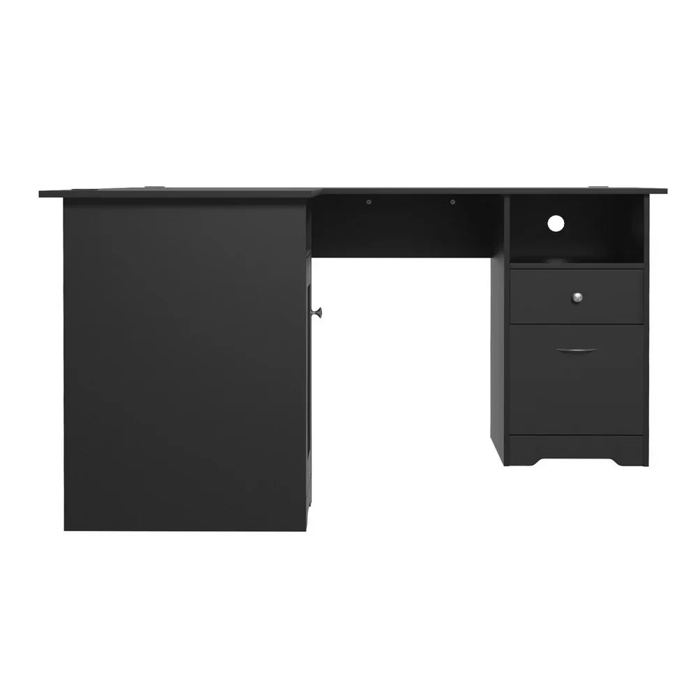 Artiss Computer Desk L-shaped Corner Table with Storage - Flea Market