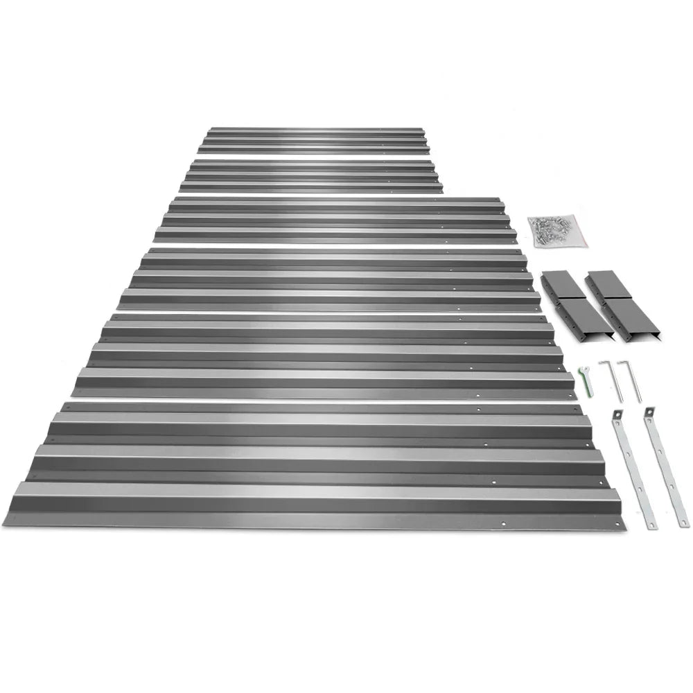 Green Fingers 2x Garden Bed 150x90cm Planter Box Raised Container Galvanised Herb