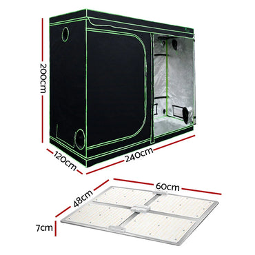 Green Fingers Grow Tent Light Kit 240x120x200CM 4500W LED Full Spectrum - Flea Market