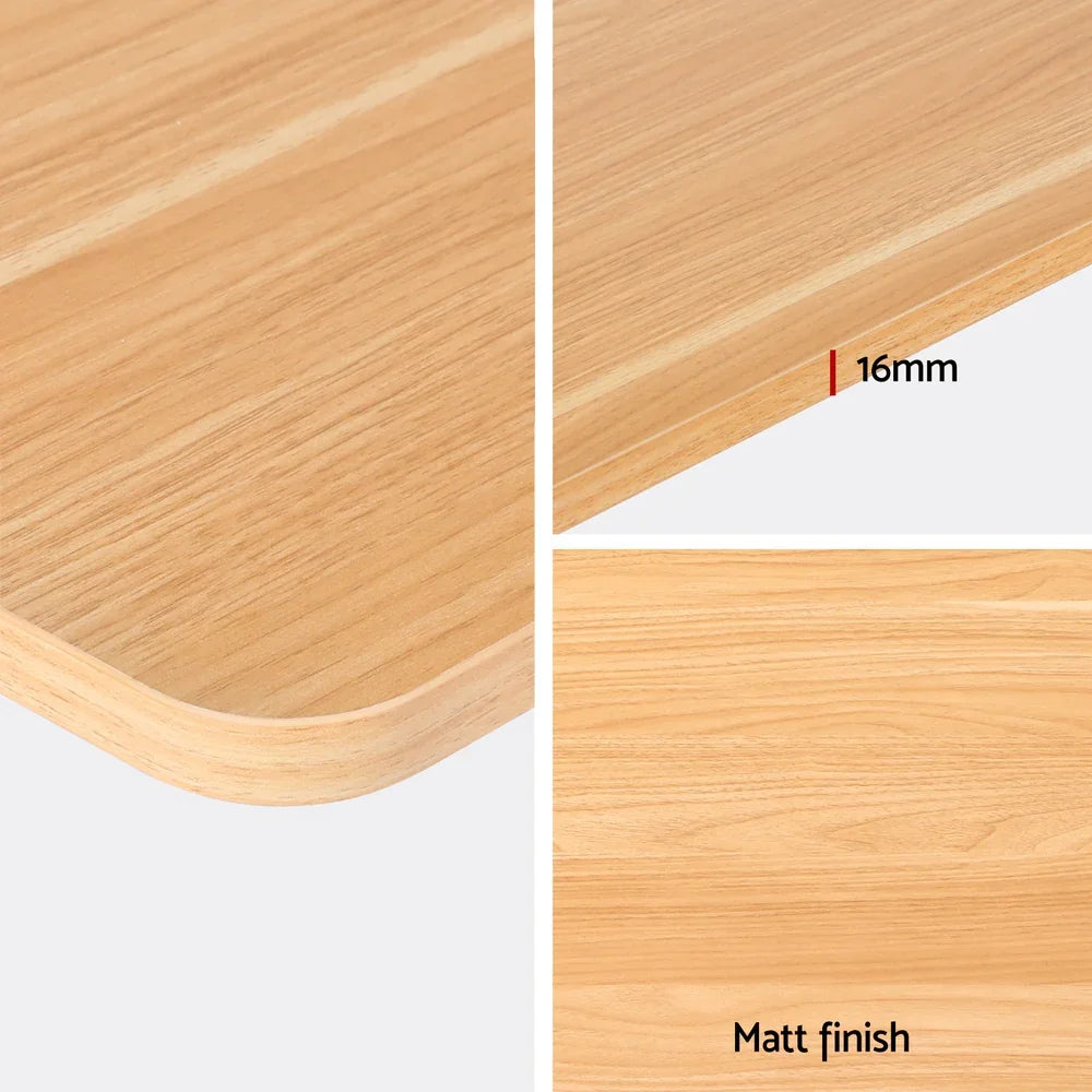 Natural wood panel with rounded edges, 16mm thickness, and smooth matt finish