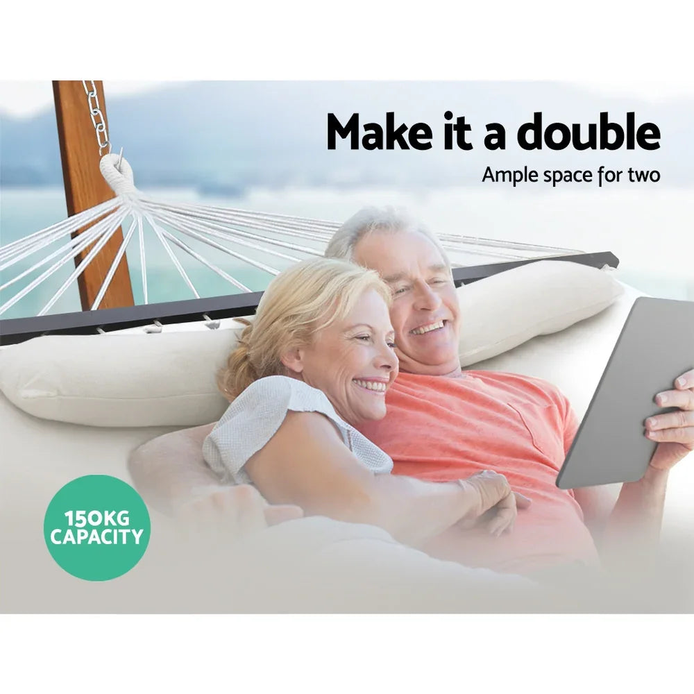 Hammock Bed Outdoor Camping Portable Hanging Chair 2 Person Piillow - Flea Market