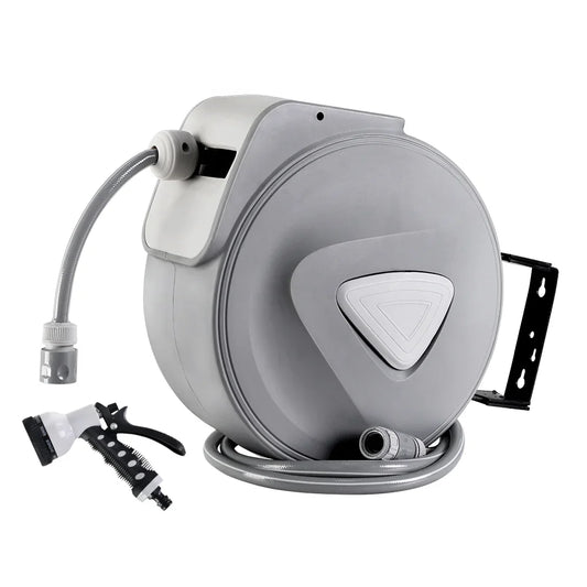 Water Hose Reel 30M Retractable Garden Auto Rewind Spray Gun - Flea Market