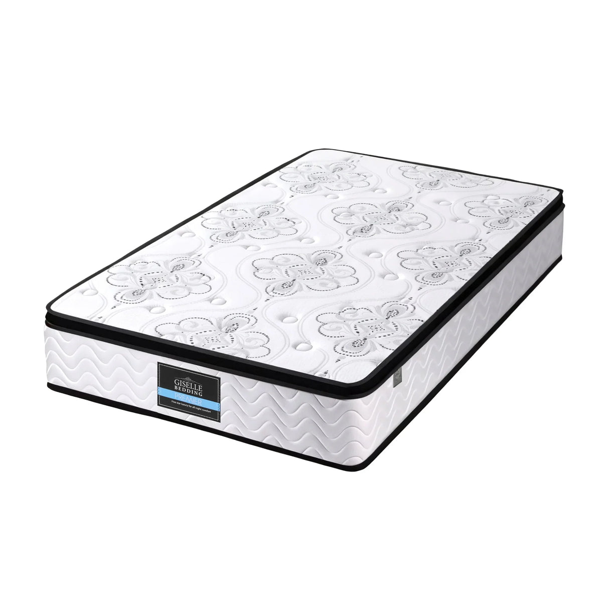 Single size mattress with white floral top at Flea Market online bargain store Australia