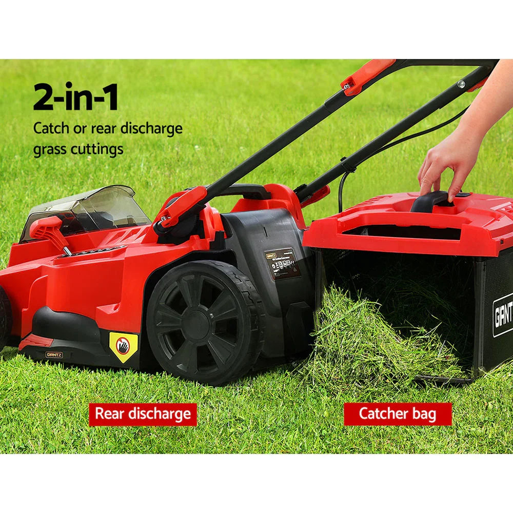 Giantz 40V Cordless Electric Lawn Mower 37cm Battery Powered