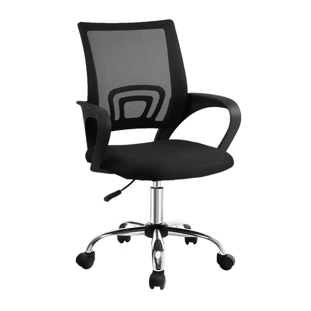 Artiss Mesh Office Chair Mid Back - Black - Flea Market