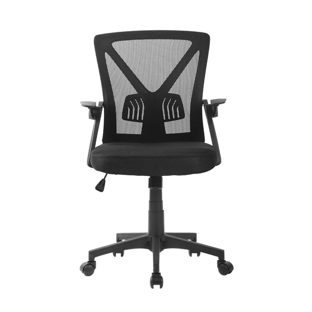 Artiss Mesh Office Chair Mid Back Black - Flea Market