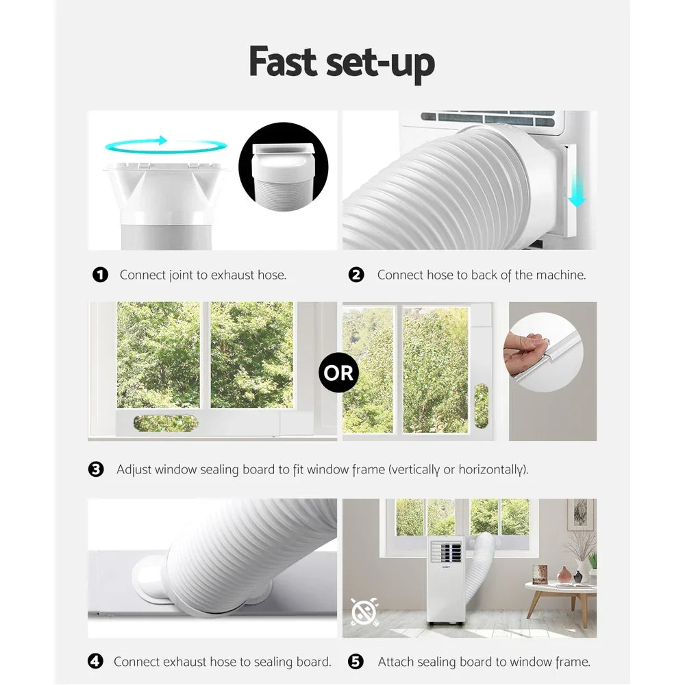 Devanti 7000BTU Portable Air Conditioner with Dehumidifier & Fan