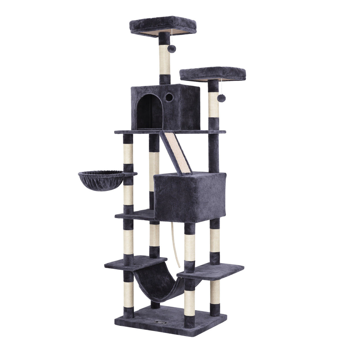 i.Pet Cat Tree Tower 206cm - Large Scratching Post Grey