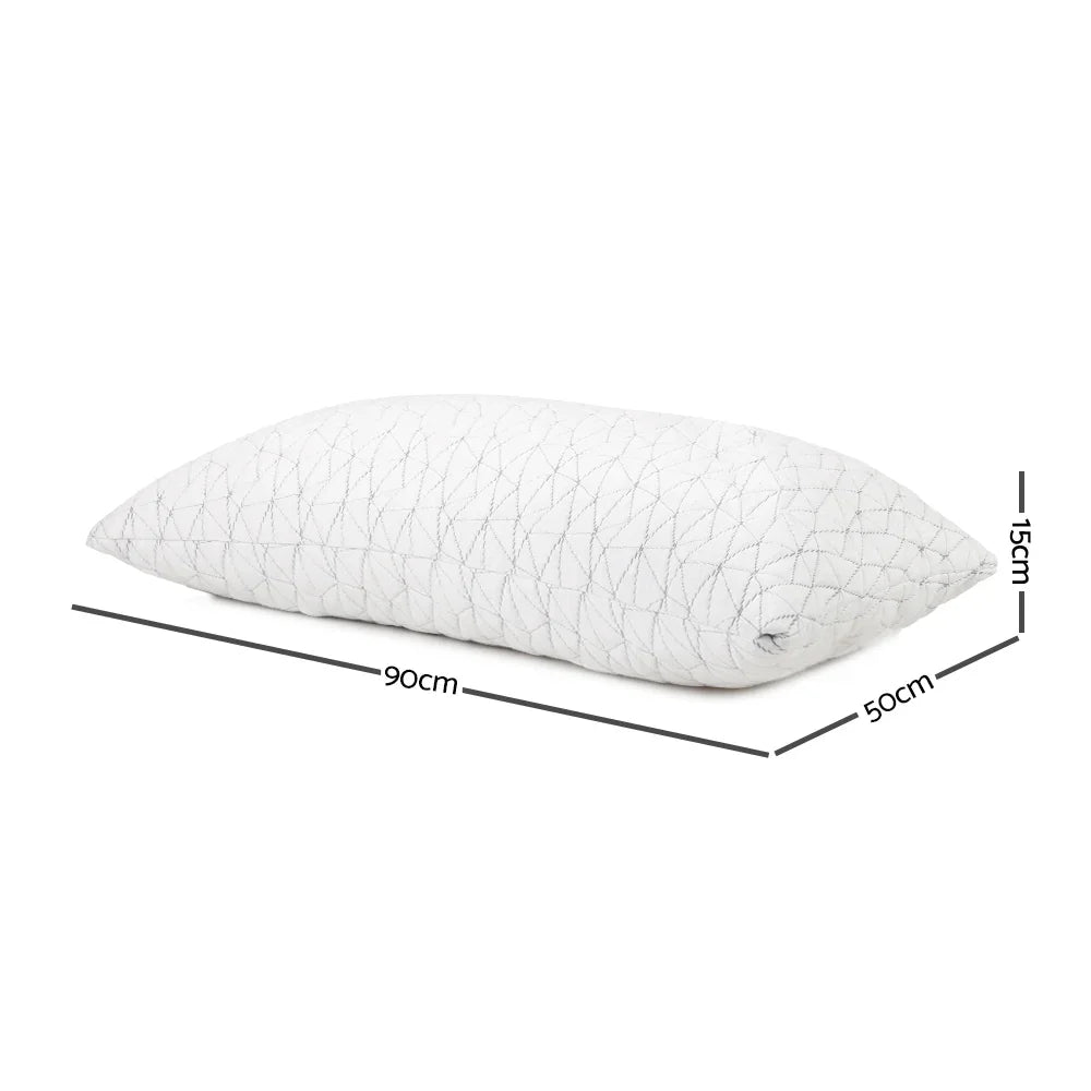 Giselle Bedding Memory Foam Pillow King Size Twin Pack - Flea Market