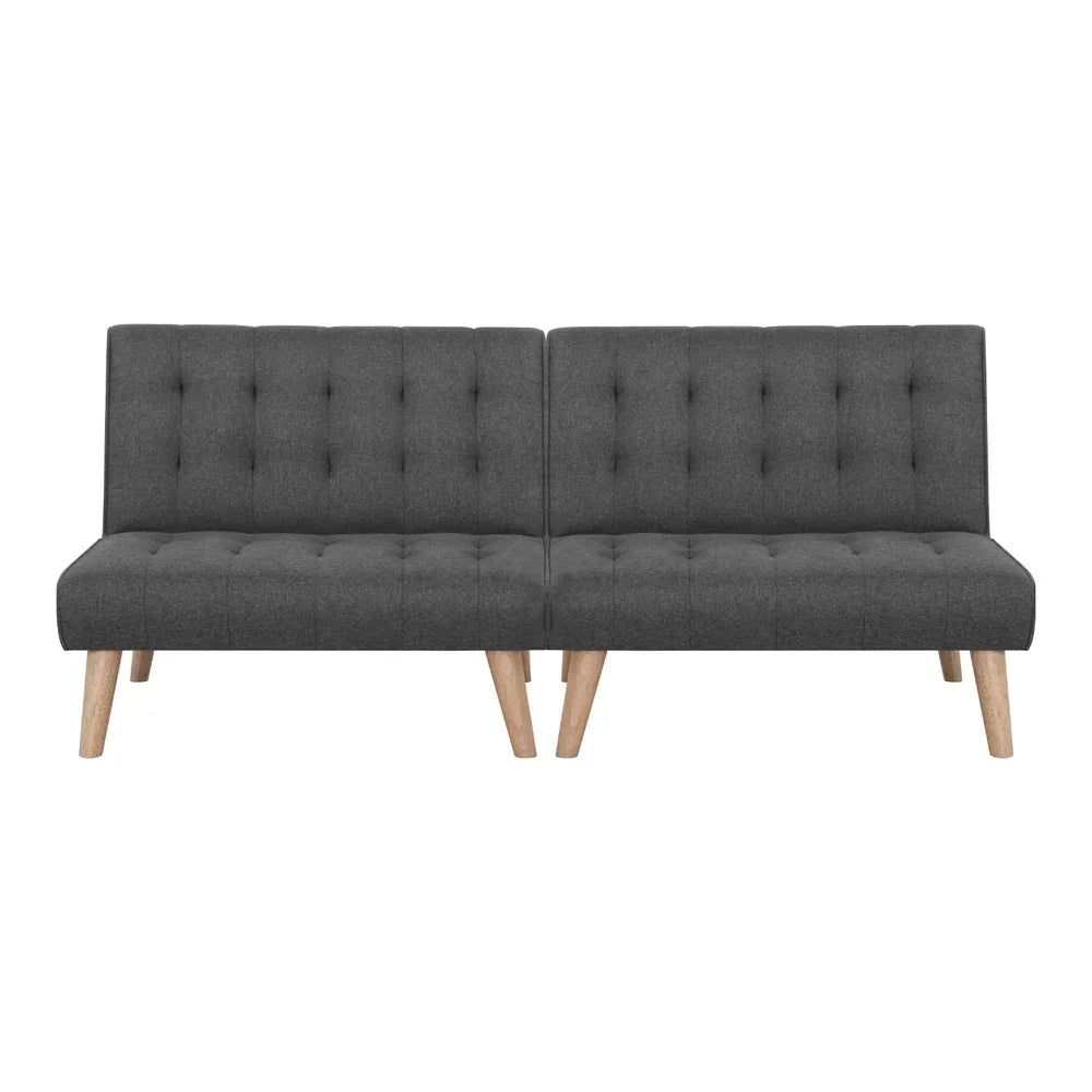 Artiss 2x Sofa Bed Couch Single Seater Fabric Grey - Flea Market