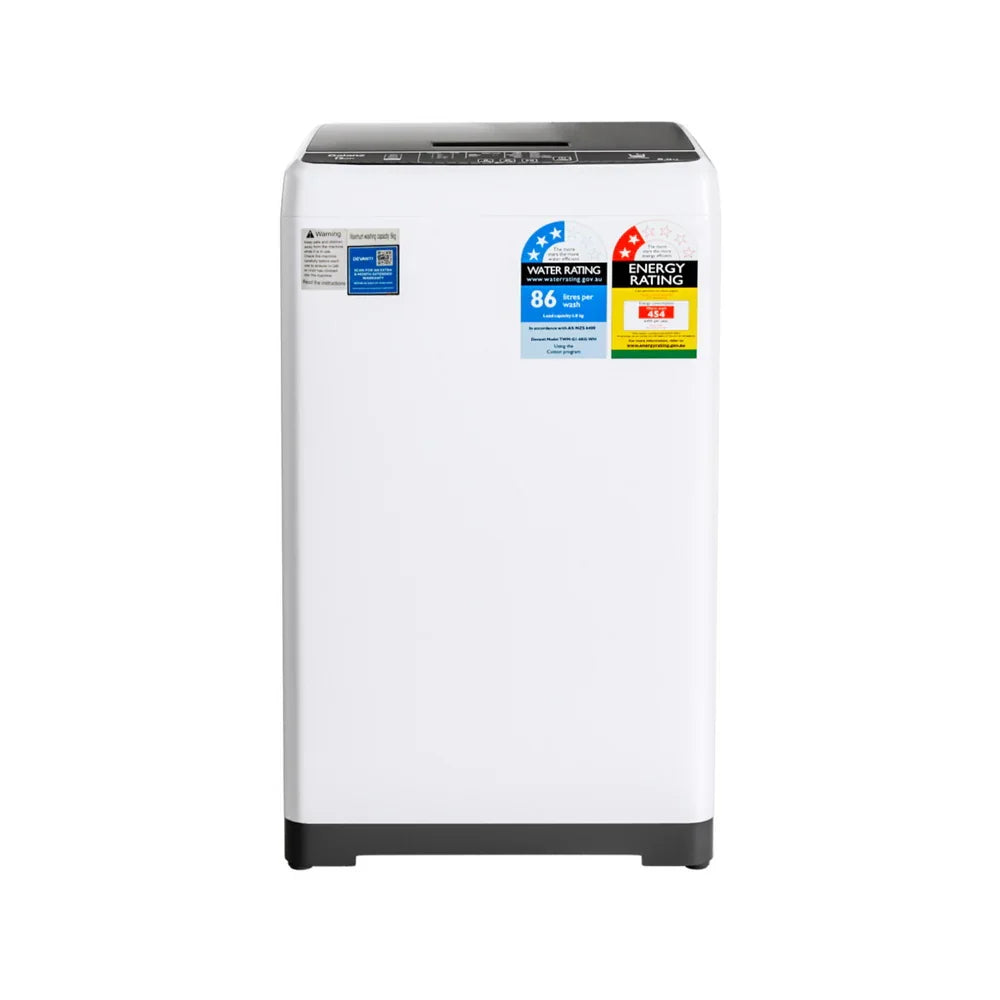 Devanti 6kg Top Load Washing Machine - White