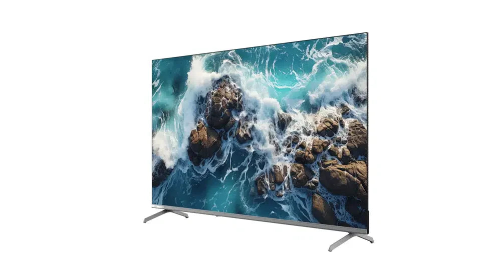 Ultra HD smart TV with ocean wave display, featured at Flea Market online bargain store