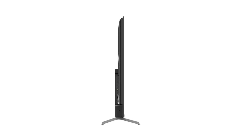 Slim flat screen TV side view with stand, bargain electronics at Flea Market online store