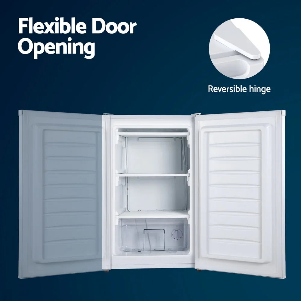 Devanti 81L Upright Freezer - White