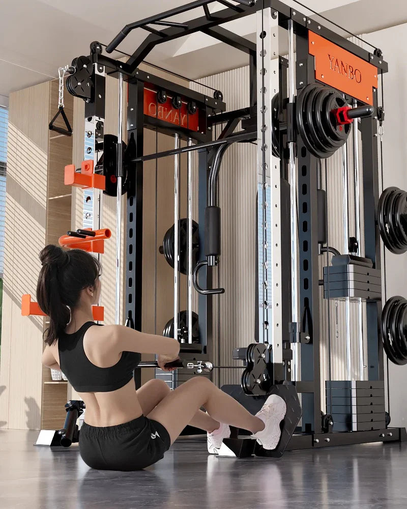 SmartFit M1 Ultra Smith Machine 130kg - Leg Press & Chest Fly Multi-Functional Home Gym
