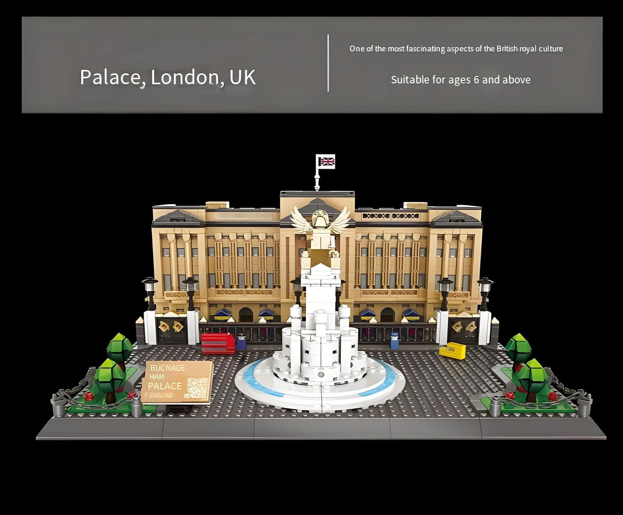 Buckingham Palace Building Blocks Model - Iconic Landmark Display Set