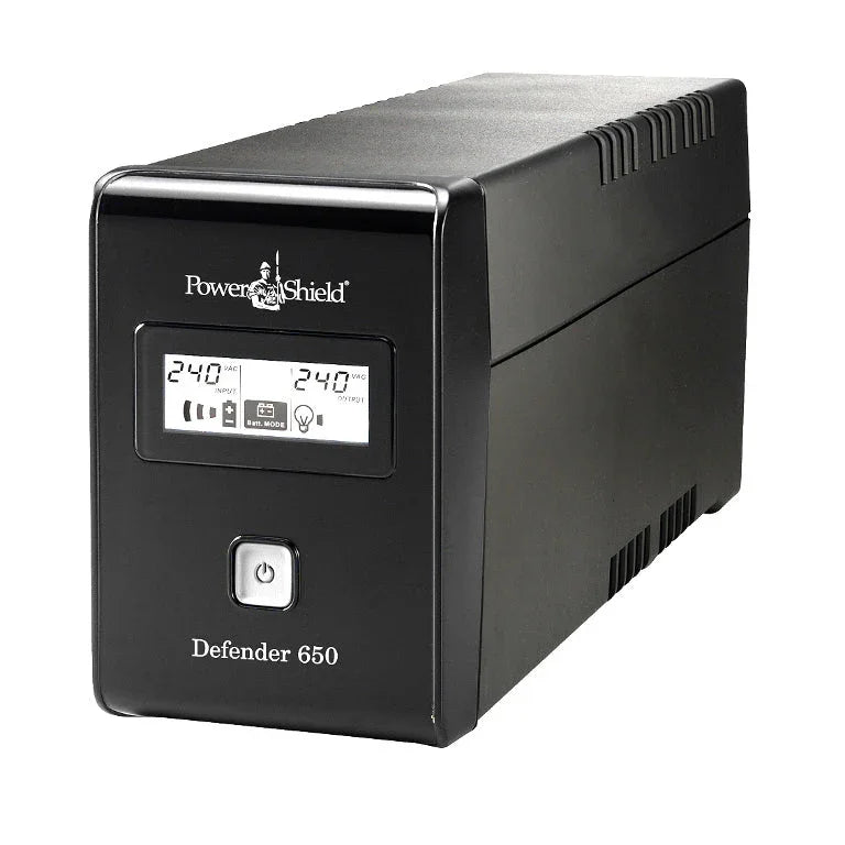 PowerShield Defender 650VA/390W UPS - AVR & LCD Display