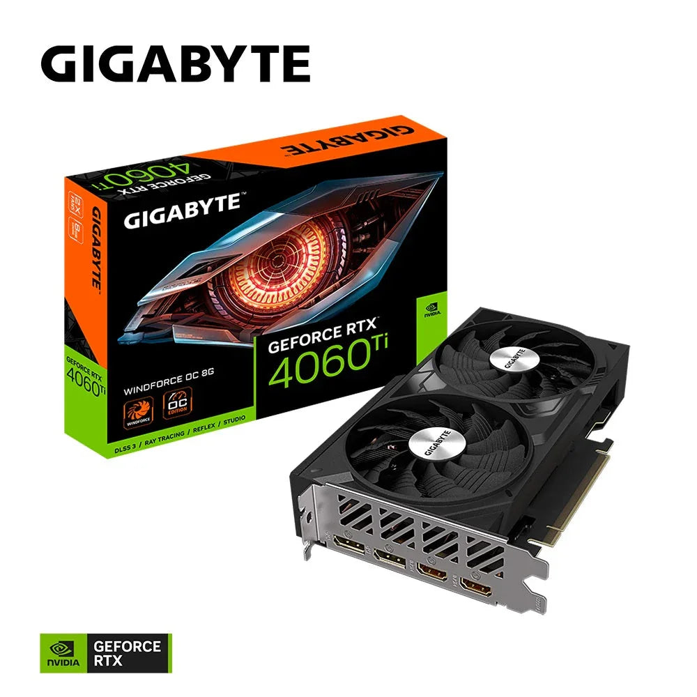 Gigabyte nVidia GeForce RTXTM 4060 Ti WINDFORCE OC 8G, 2550 MHz