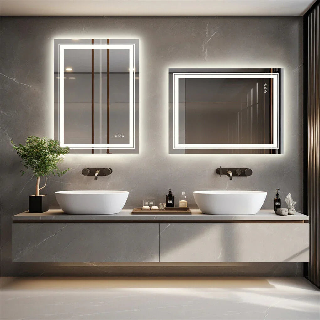 LED Bathroom Mirror 1510x780mm Anti-Fog Illuminated 6100 Lumens