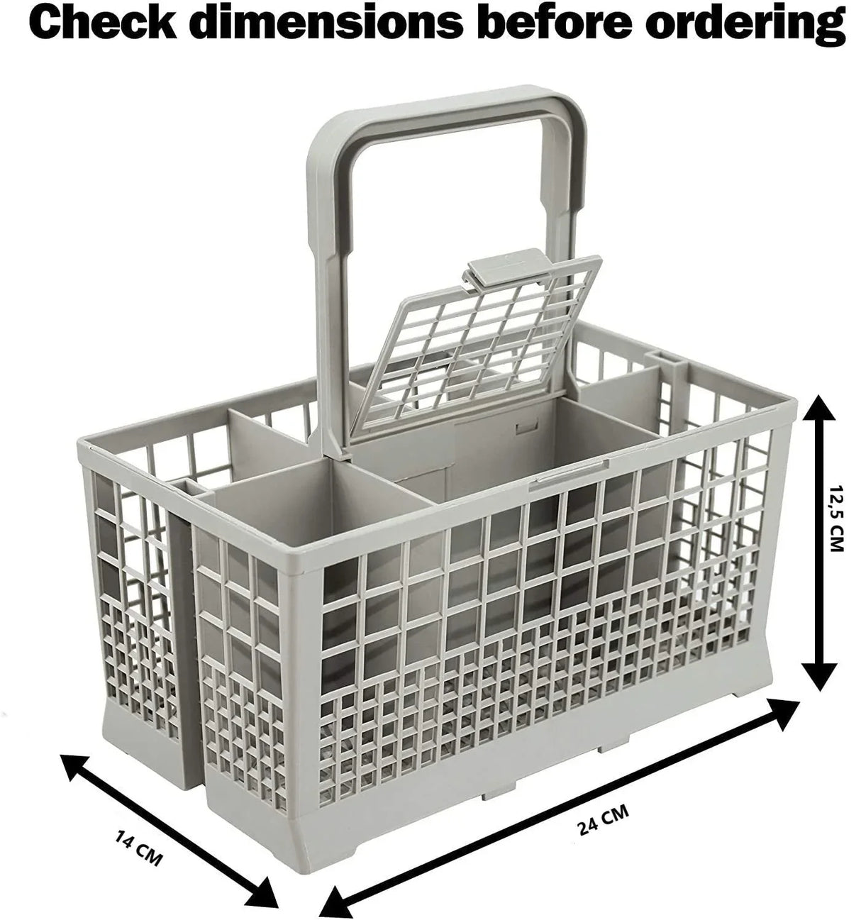 Universal Dishwasher Cutlery Basket - 24 x 14 x 12 cm