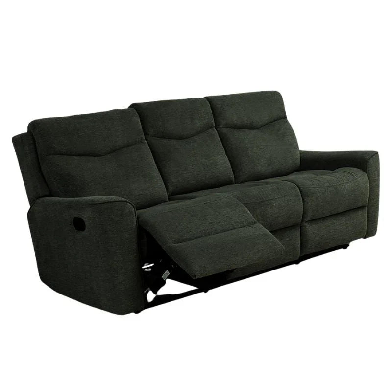Fabric Motion Recliner Sofa Set Cosmic Dark Gray Manual 3+2 Seater - Flea Market