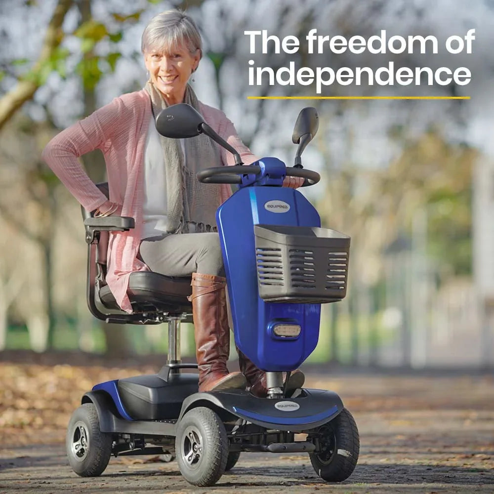 Mobility Scooter Electric 4 Wheel Blue