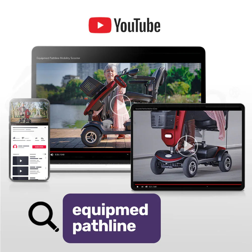 Mobility Scooter Electric 4 Wheel Red