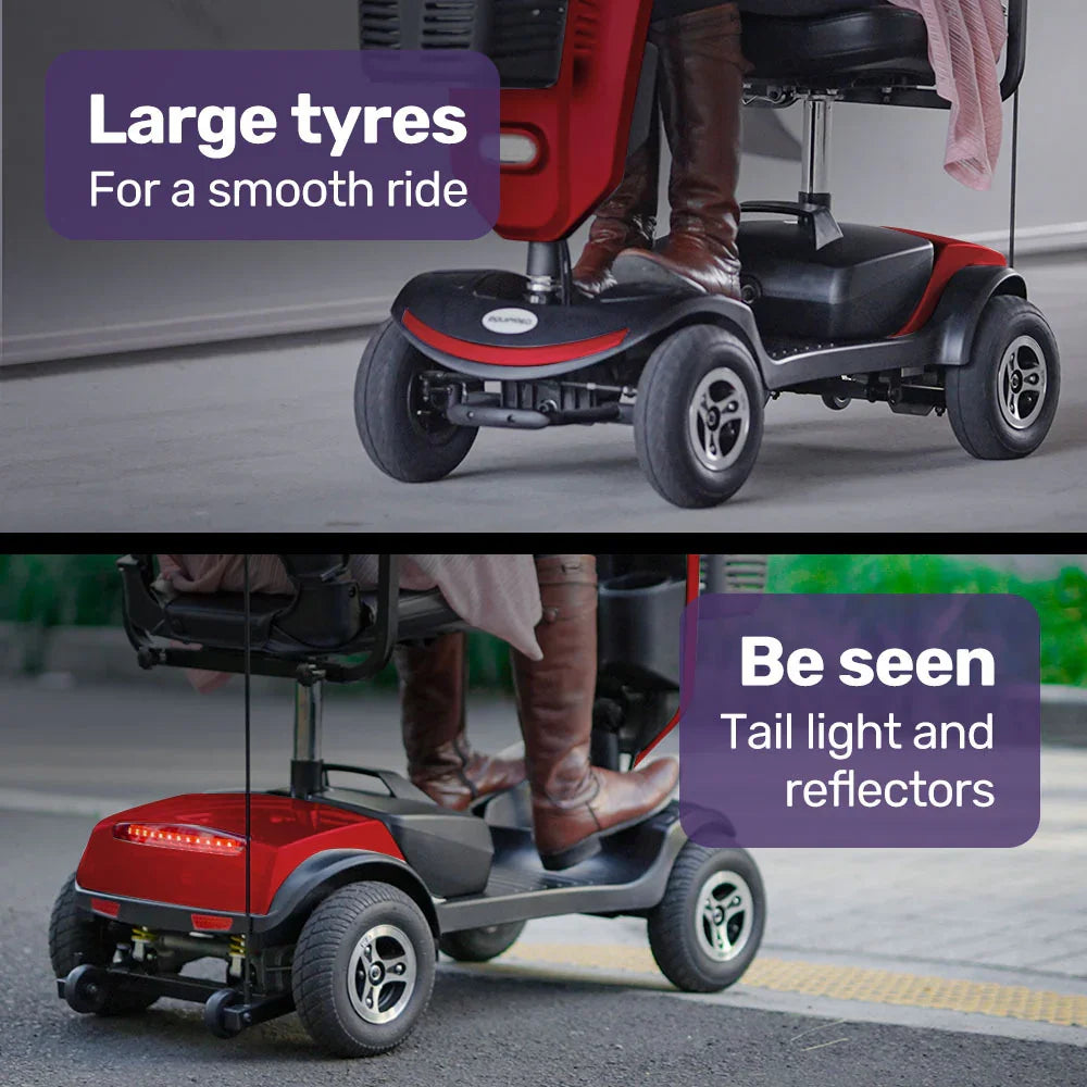 Mobility Scooter Electric 4 Wheel Red