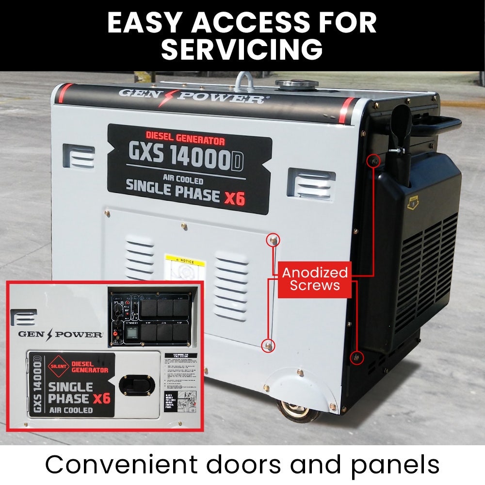 GENPOWER 8.4kW Commercial Diesel Generator - Electric Key Start