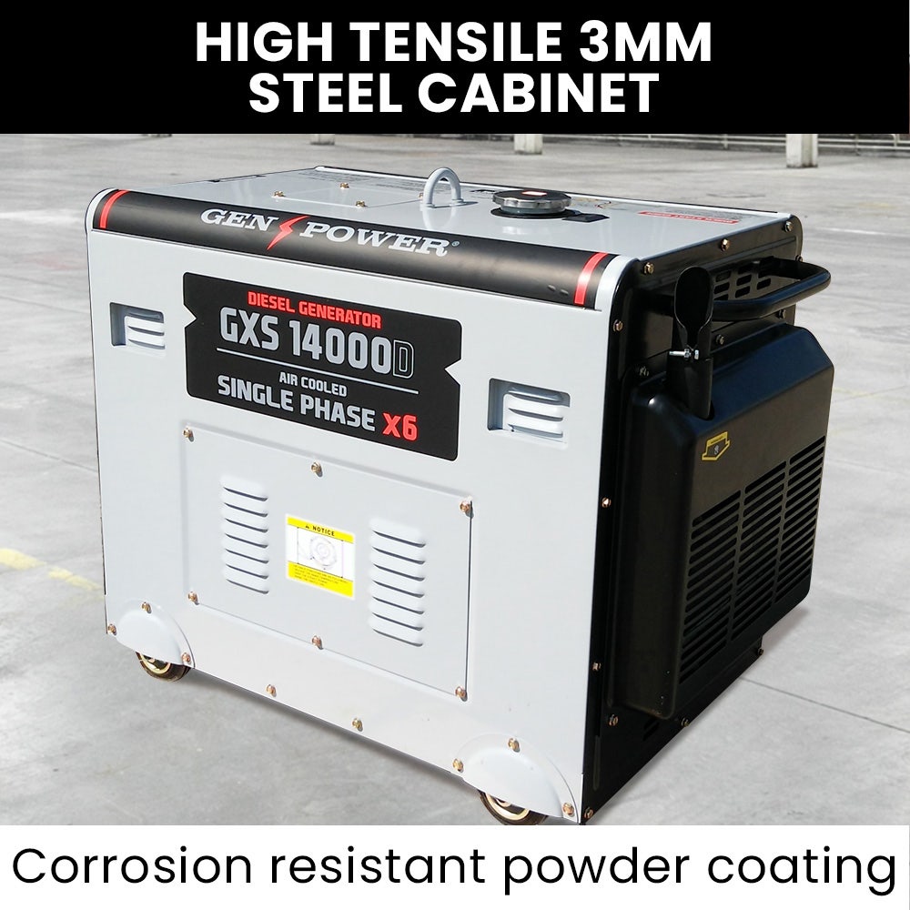 GENPOWER 8.4kW Commercial Diesel Generator - Electric Key Start