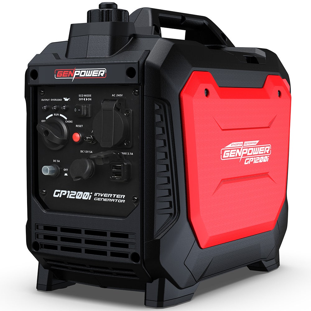 GENPOWER 1.2kW Inverter Generator - Portable Lightweight Camping