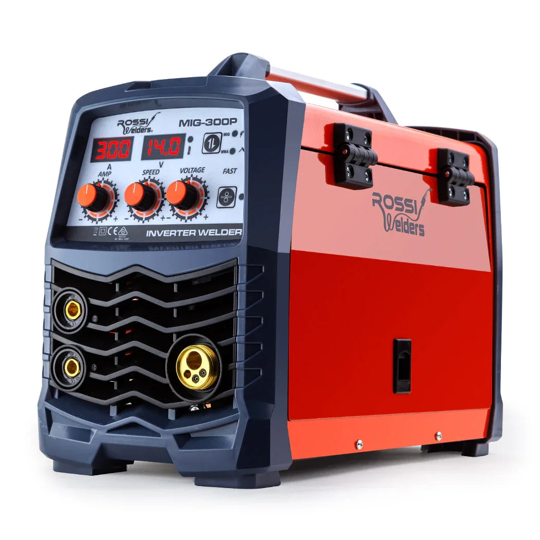 ROSSI 300A MIG Stick Welder - DC Gas Gasless Inverter 15A Plug