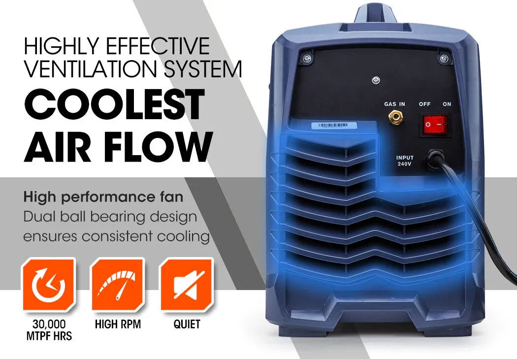 ROSSI 300A MIG Stick Welder - DC Gas Gasless Inverter 15A Plug