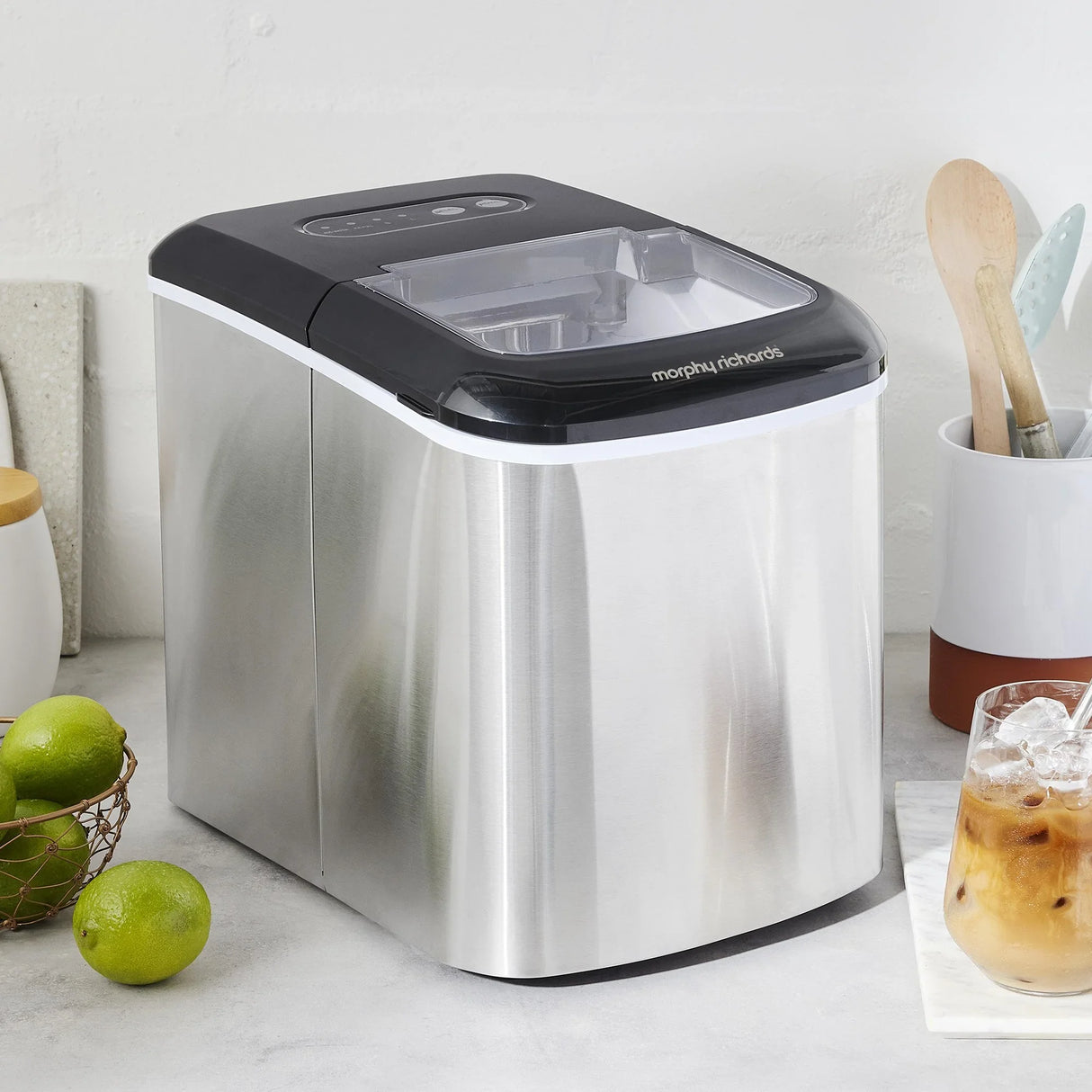 Morphy Richards 15kg Ice Maker in Stainless Steel - Flea Market