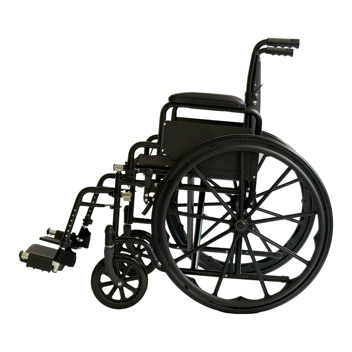 Steel Wheelchair 24 Inch Foldable